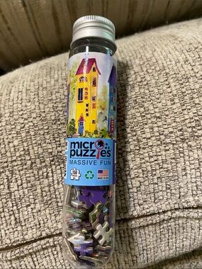 Micro Puzzles Massive Fun 150-Piece Puzzle Tube - gnome home 4x6 inches
